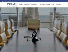 Tablet Screenshot of primeofficecenters.com